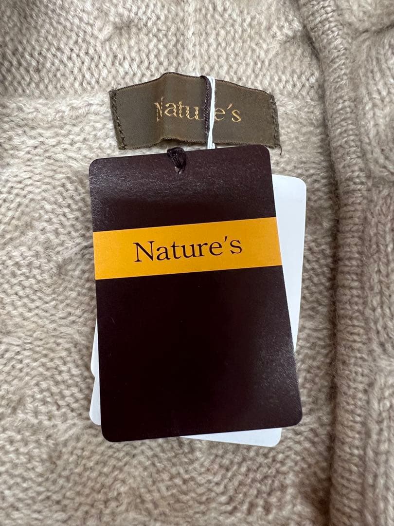 ニ*)様 Nature's カシミヤ100%ロングカーディガン（新品未使用）LL