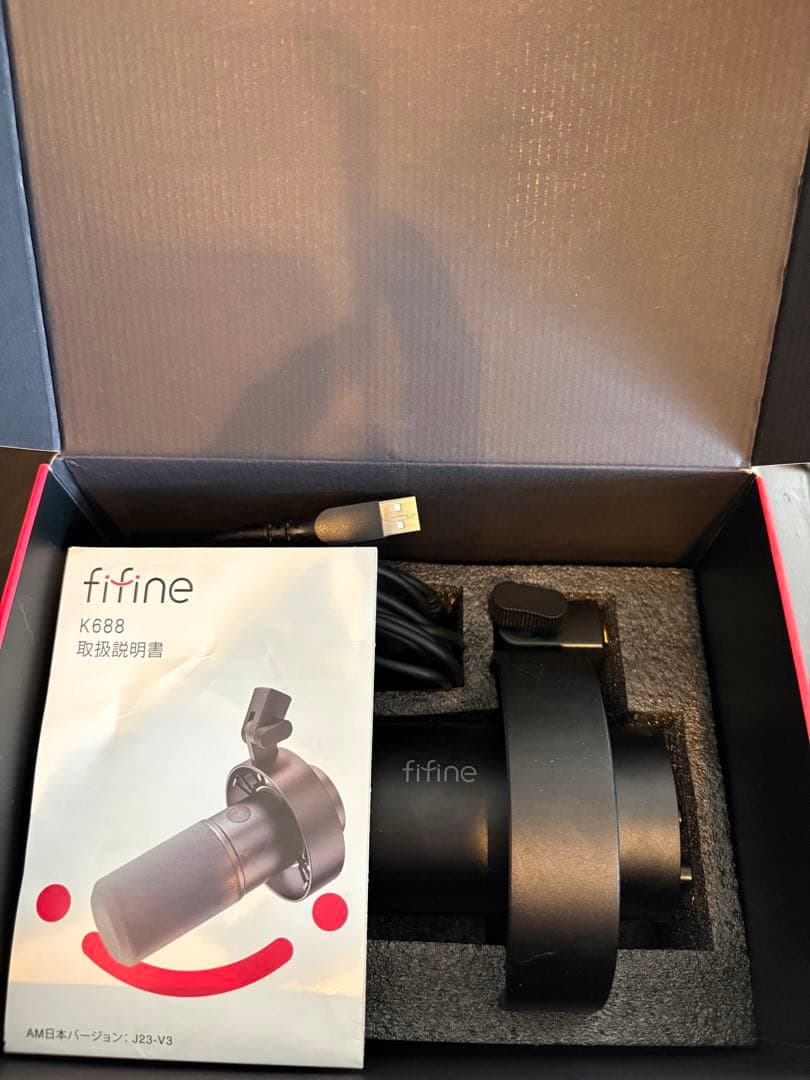 fifine K688 ダイナミックマイク USB接続