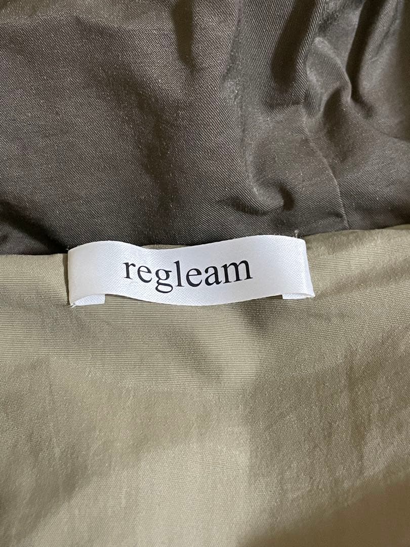 regleam リグリーム　金子麻貴　　バイカラーAラインコート　カーキ