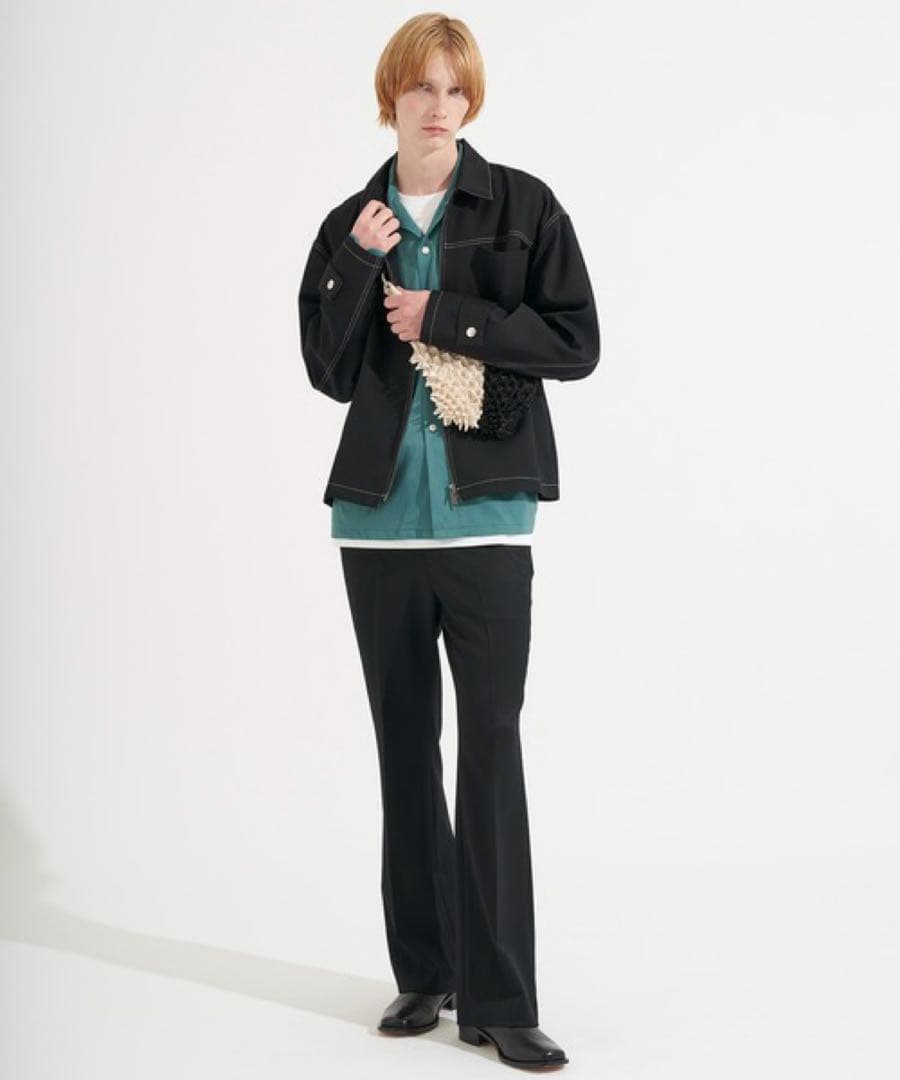 LiNoH WOOL TWILL STITCH BLOUSON リノー