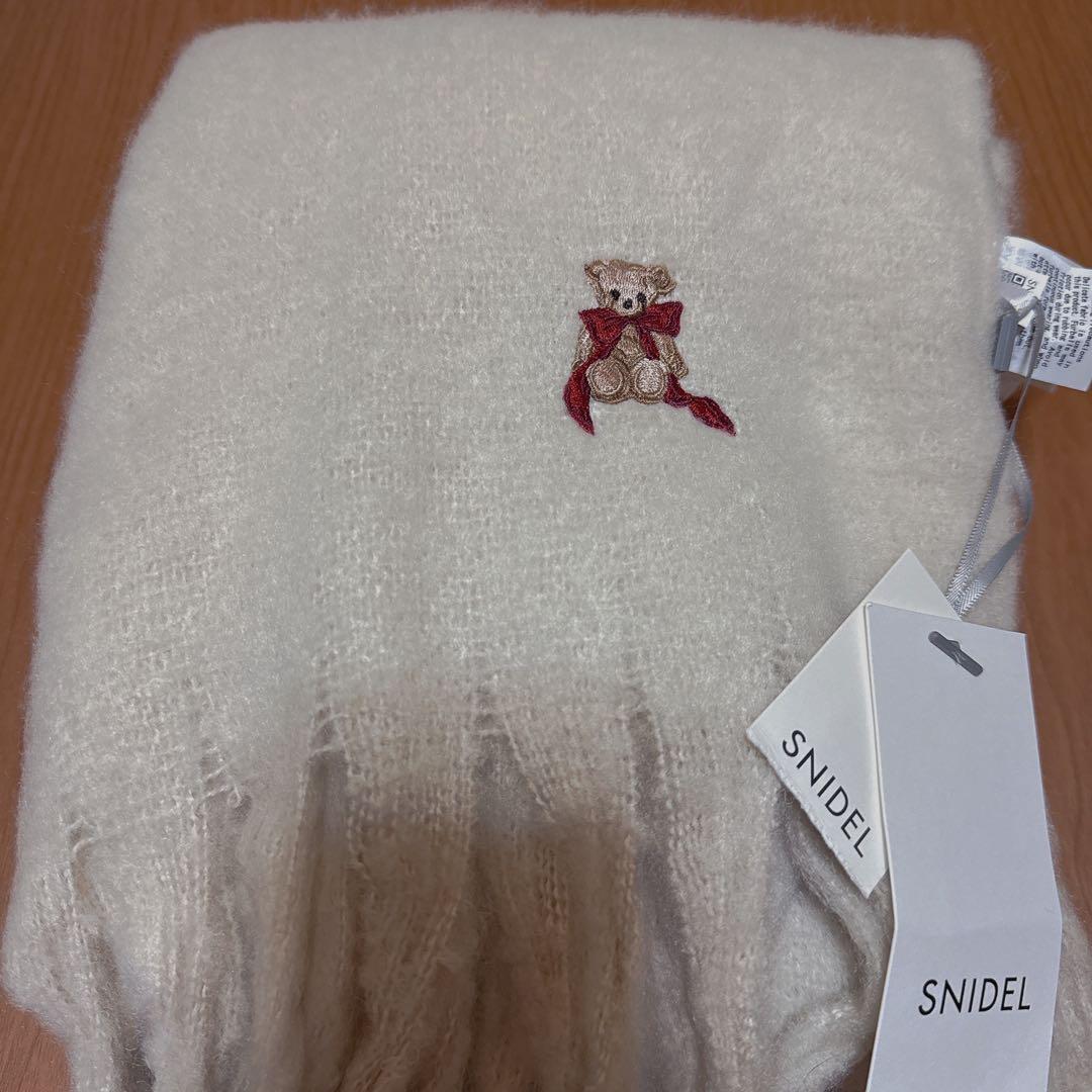 【AKB48伊藤百花ちゃん着用】SNIDEL スナイデル リボンベアーマフラー