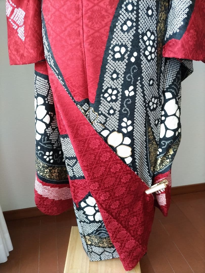 けーまま様　451.絞り　振袖7点セット　正絹フルセット　成人式