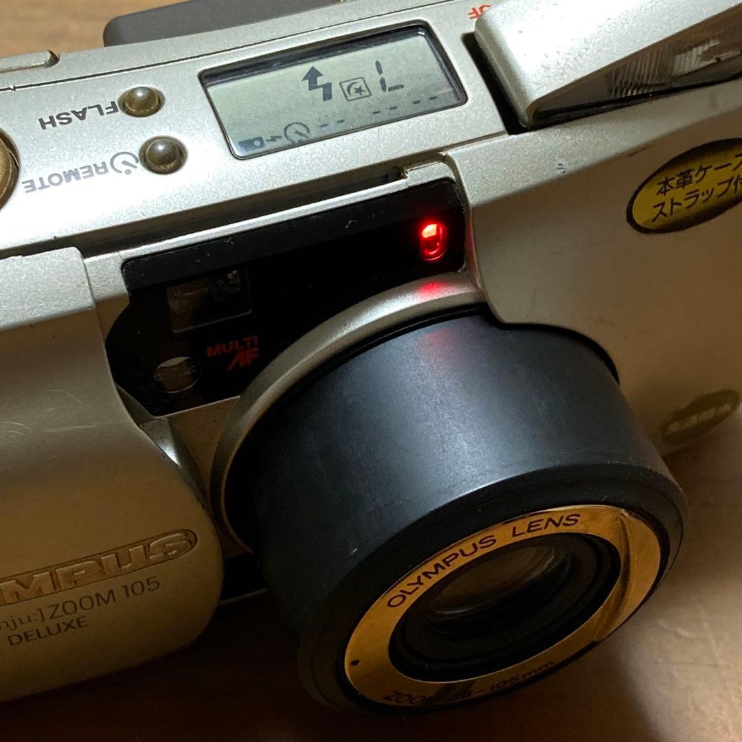 OLYMPUS μ ZOOM 105 DELUXE シルバー フィルムカメラ