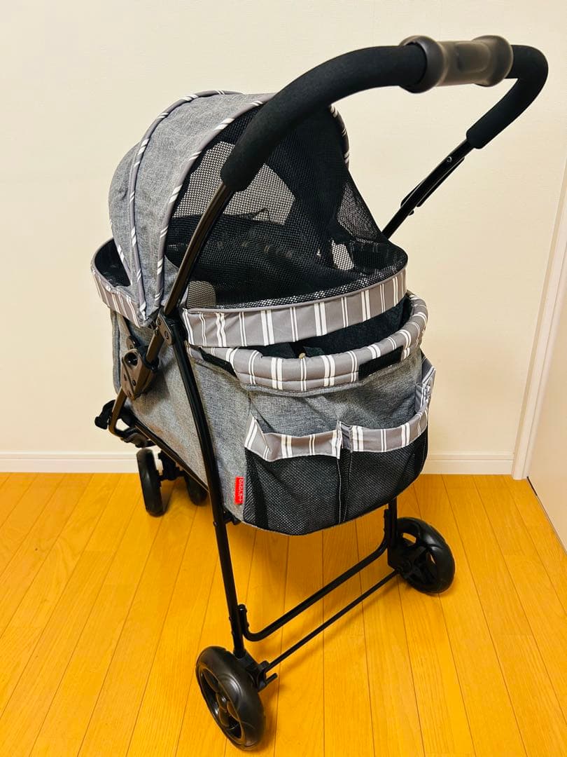 未使用 GEX ペットカート 3輪 折りたたみ わんわんカート 小型犬