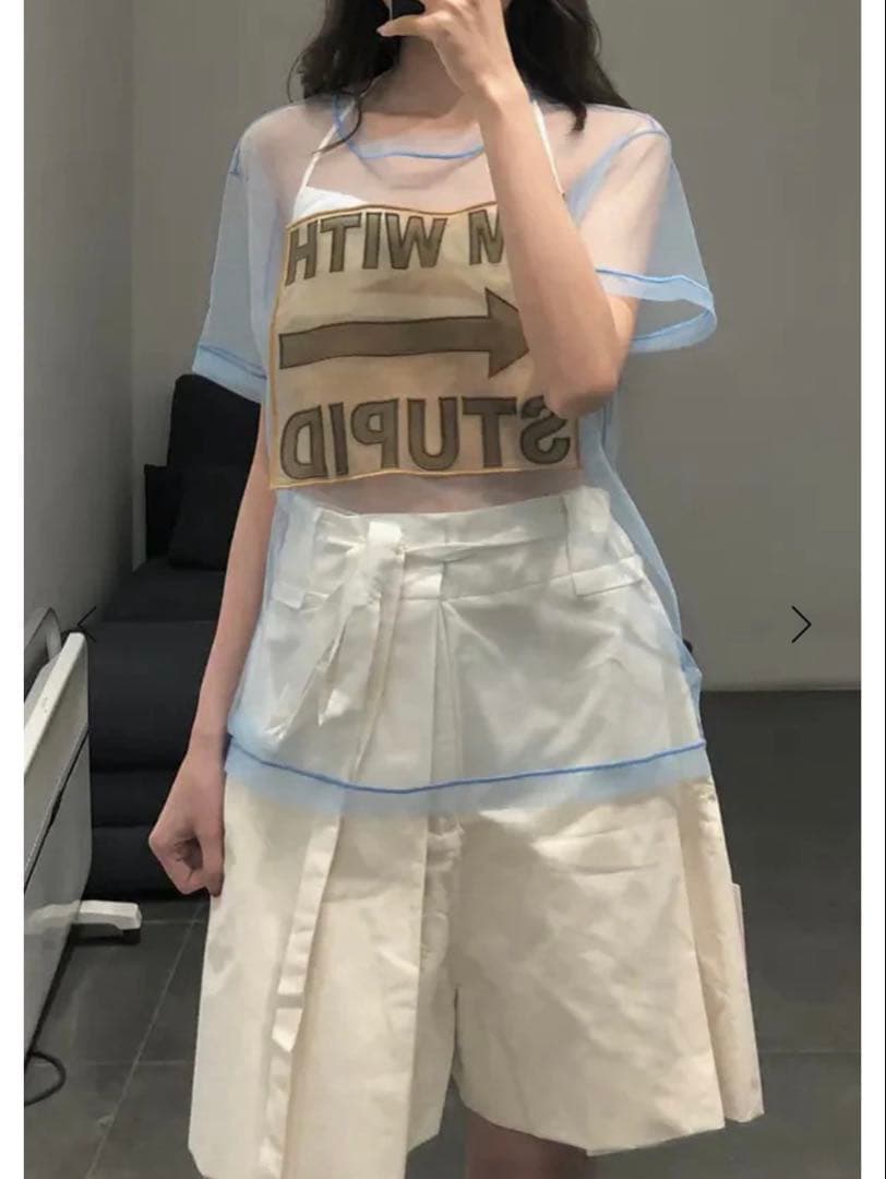 Viktor & Rolf メッシュTシャツ I'm with Stupid