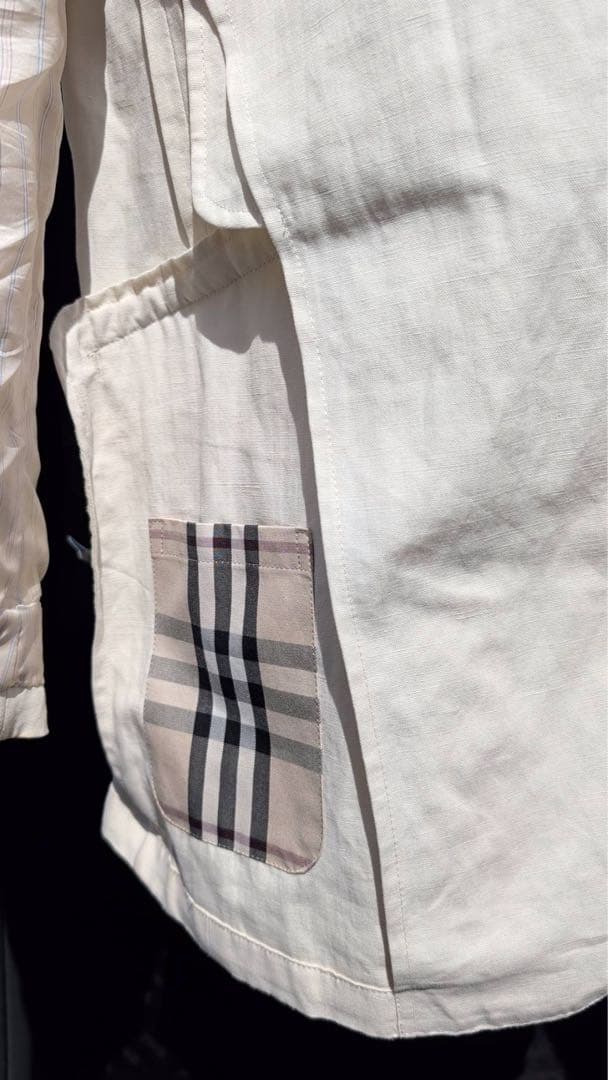 【試着のみ】BURBERRY BLACL LARBEL スーツ上下　アイボリー