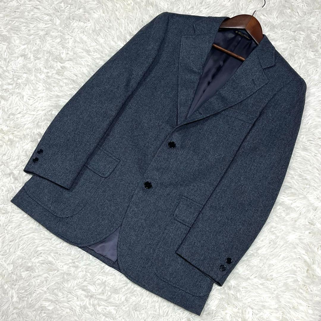 美品✨ブルックスブラザーズ ヘリンボーンツイードジャケット39REG グレー