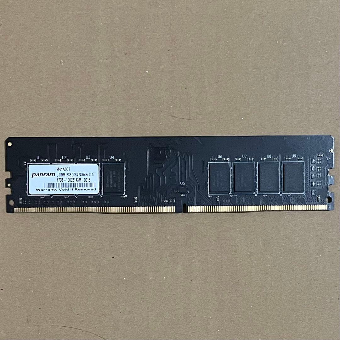 panram DDR4 2400Mhz 16GB 1枚