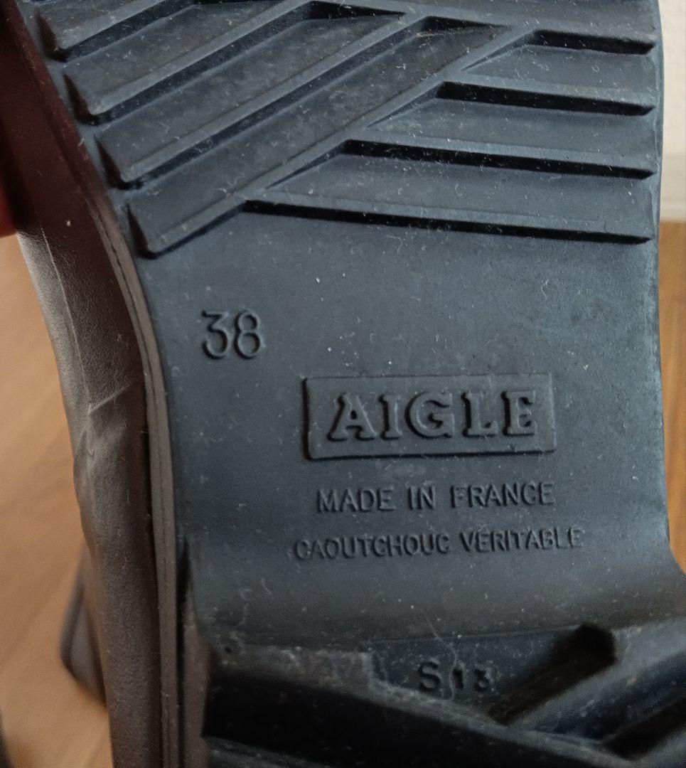AIGLE エーグル ラバーブーツ ブラウン