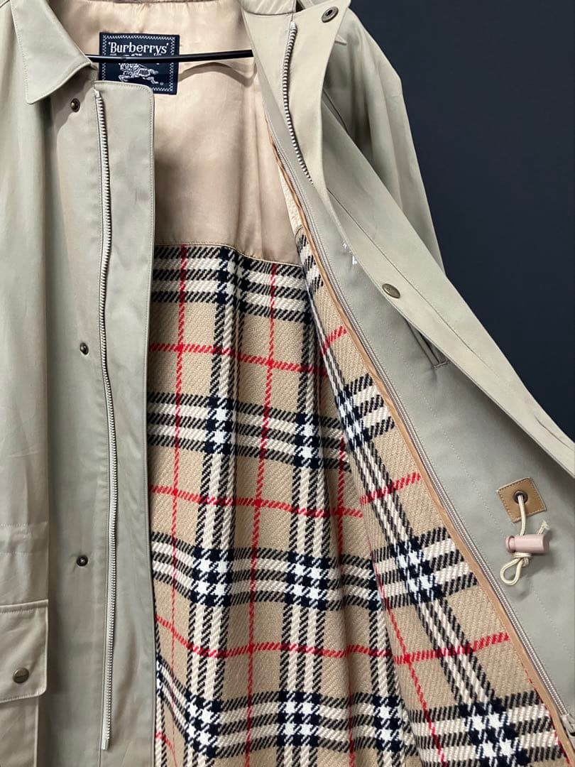 値下バーバリー　Burberry ステンカラーコート ライナー付き ノバチェック