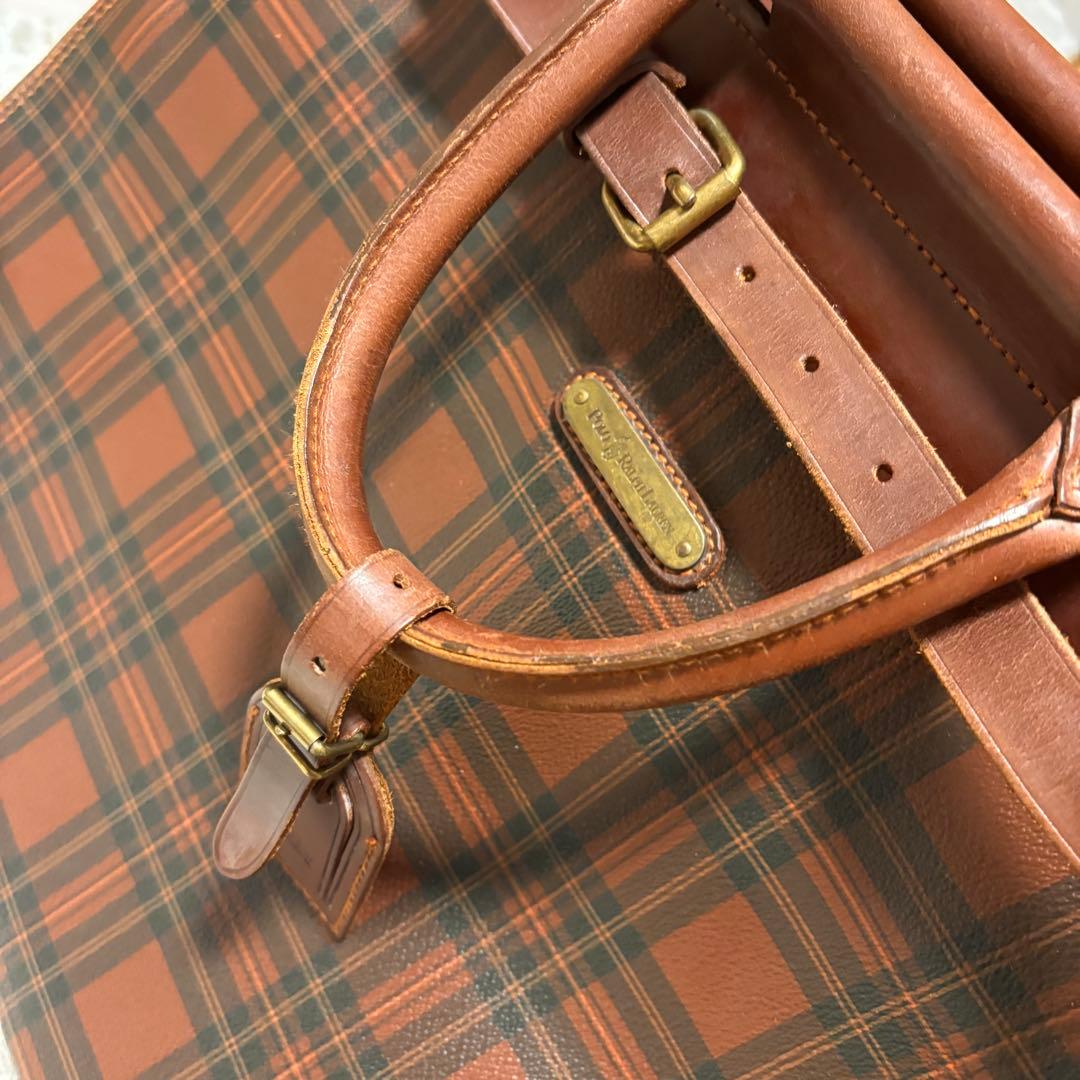 RALPH LAUREN ラルフローレン　ブラウンレザーボストンバッグ　ビジネス
