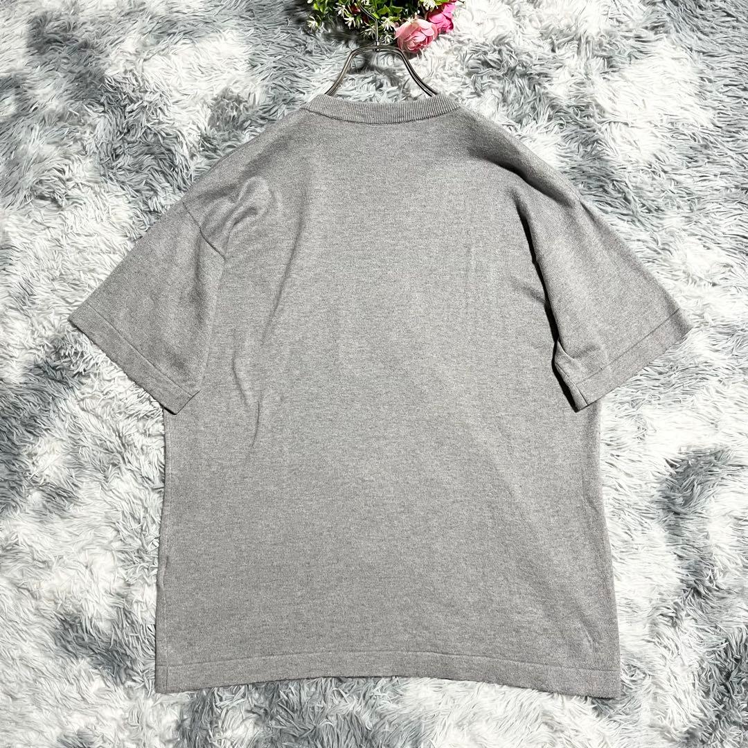 ジョンスメドレー シーアイランドコットン　半袖ニットTシャツ グレー　M