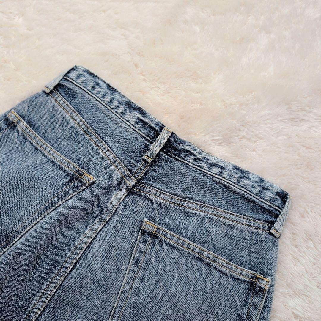 ✨人気✨ウィムガゼット センタープレスワイドデニム 36