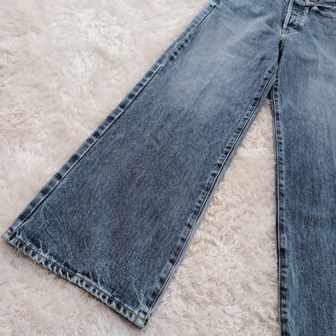 ✨人気✨ウィムガゼット センタープレスワイドデニム 36