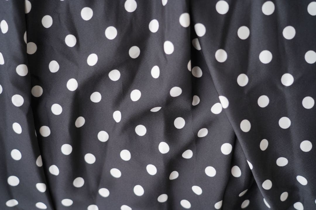 完売品 ビアズリー　ドットパッチワークロングスカート