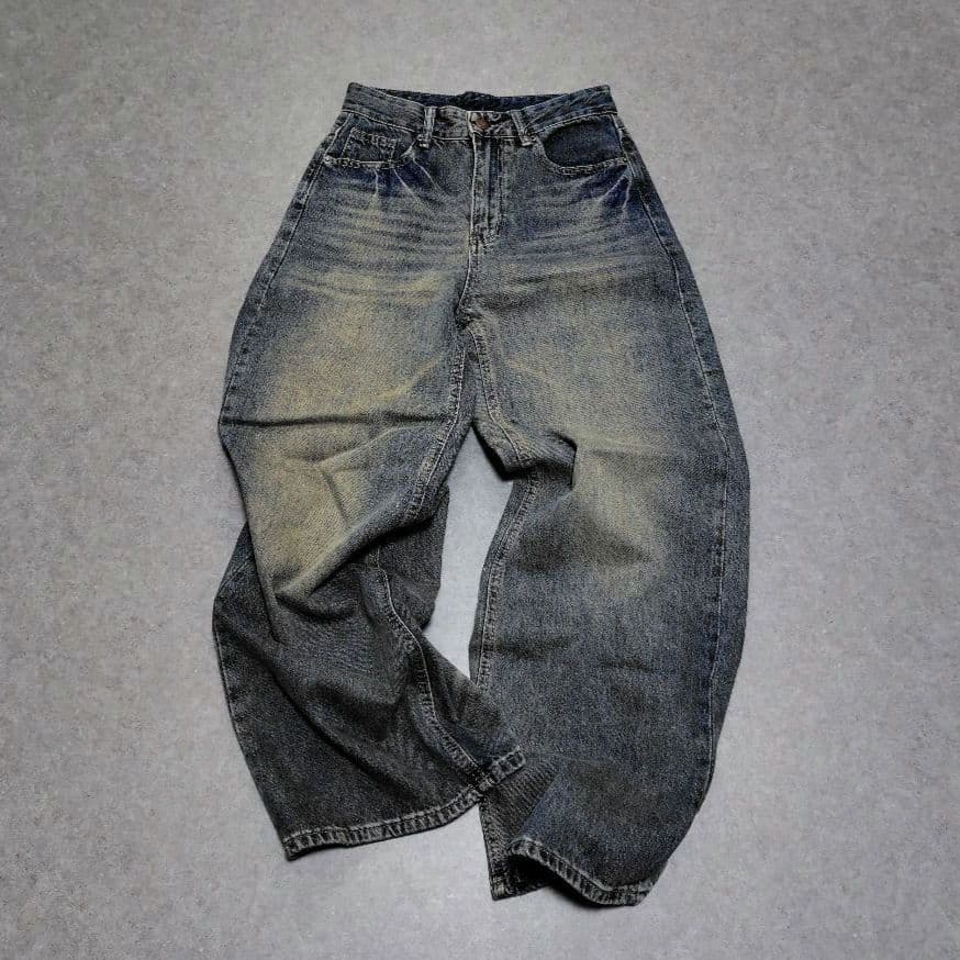 パンツ 00s archive wide buggy denim y2k
