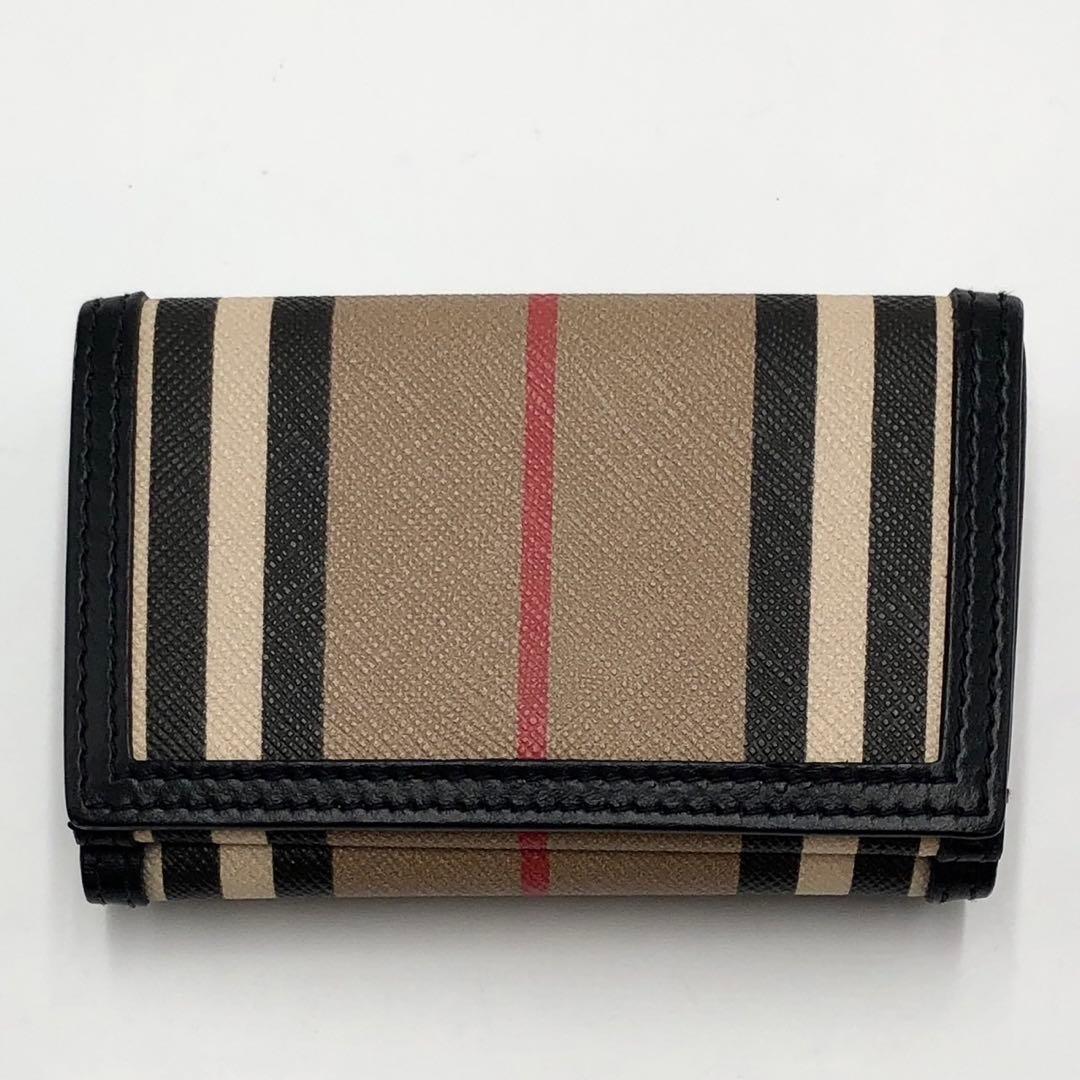 美品 バーバリー BURBERRY 3つ折り財布 ミニウォレット チェック
