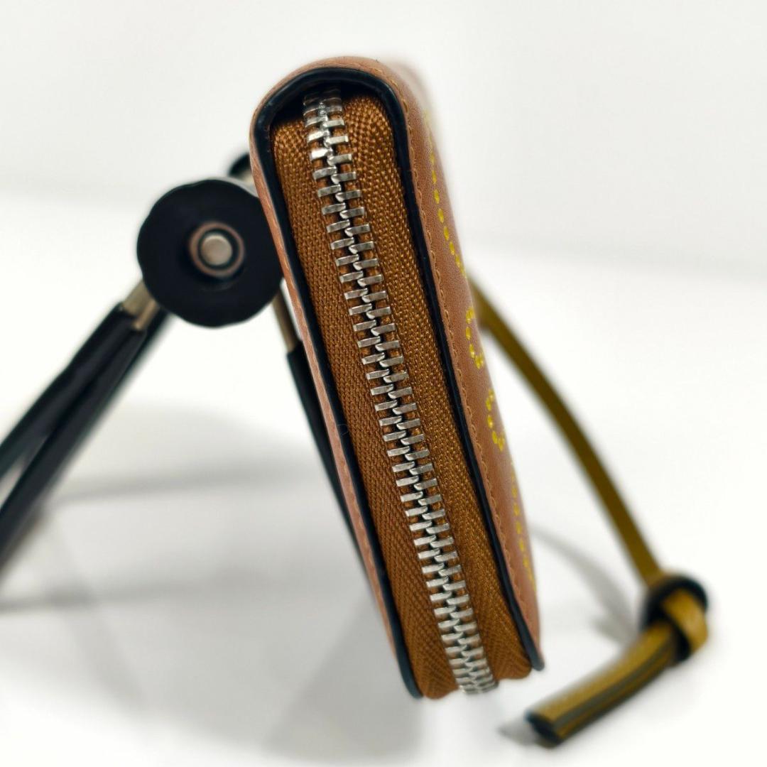 LOEWE ロエベ アナグラム コンパクトジップウォレット ブラウン