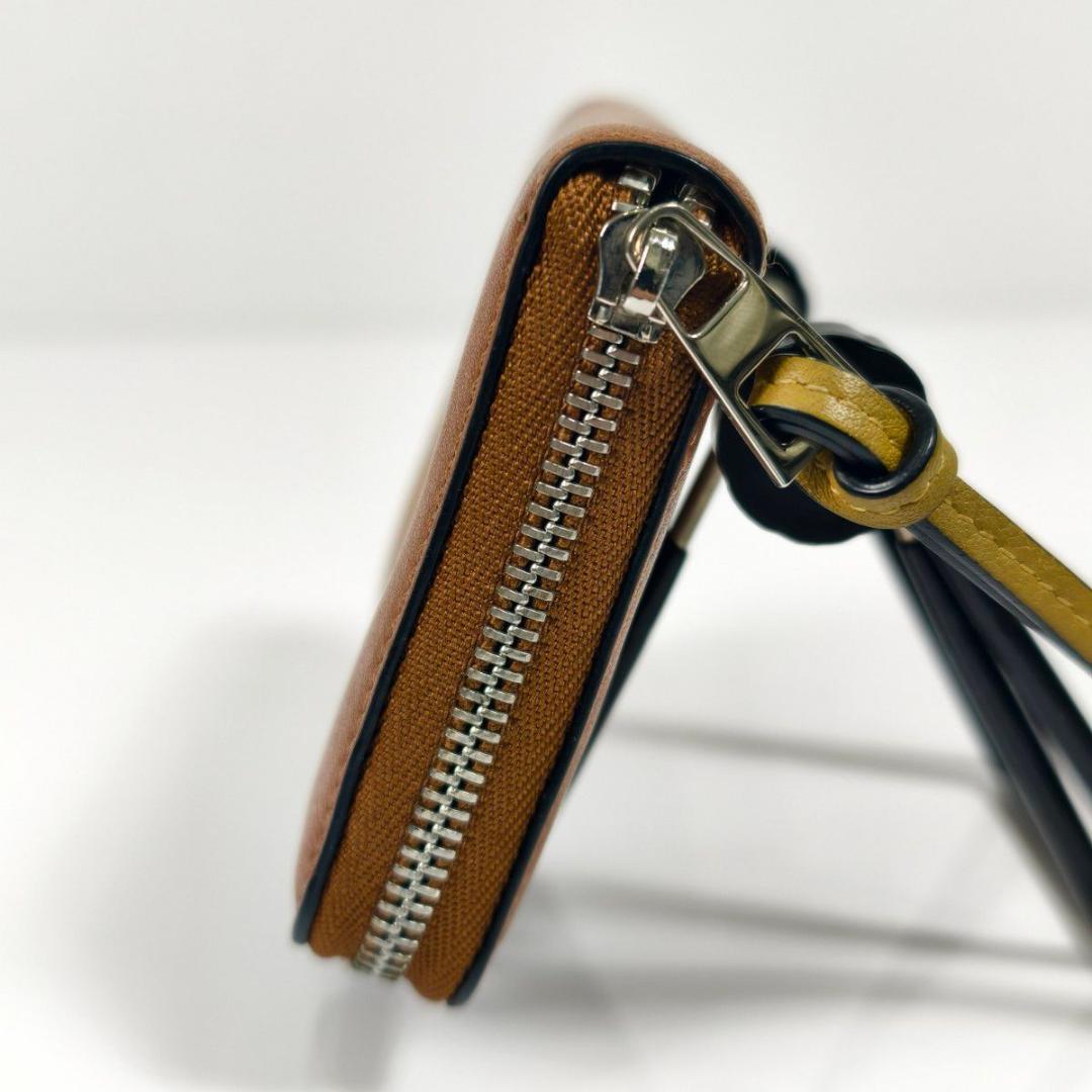 LOEWE ロエベ アナグラム コンパクトジップウォレット ブラウン