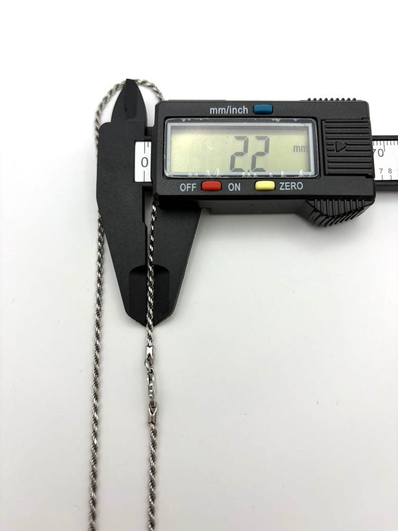 アバランチ シルバー925 ロープチェーン ネックレス 2.2mm 45cm
