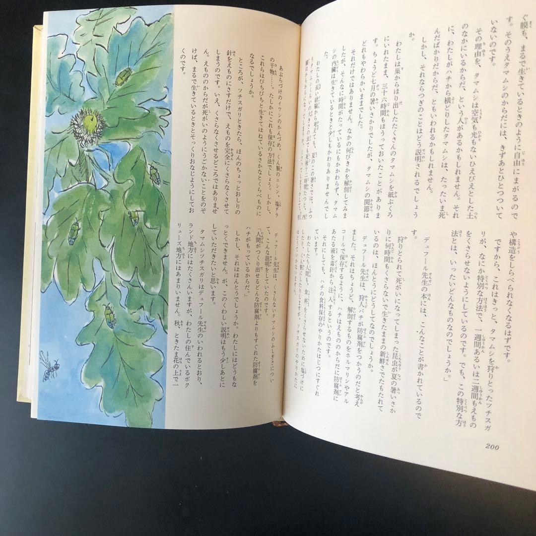 古書　昆虫記　カラー版　少年少女世界の文学　レトロ　河出書房　昭和
