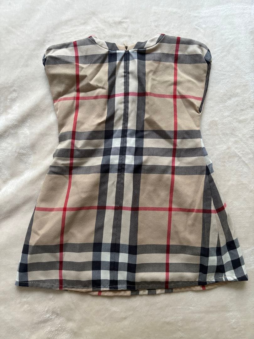 バーバリー Burberry チェック柄 半袖ワンピース 90cm 美品
