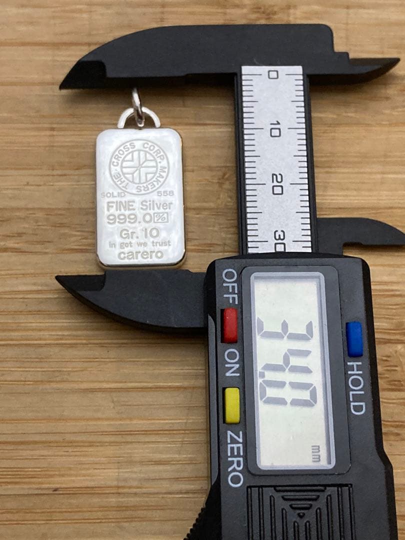 fine silver 999 インゴッド型 ペンダント シルバーバー 925