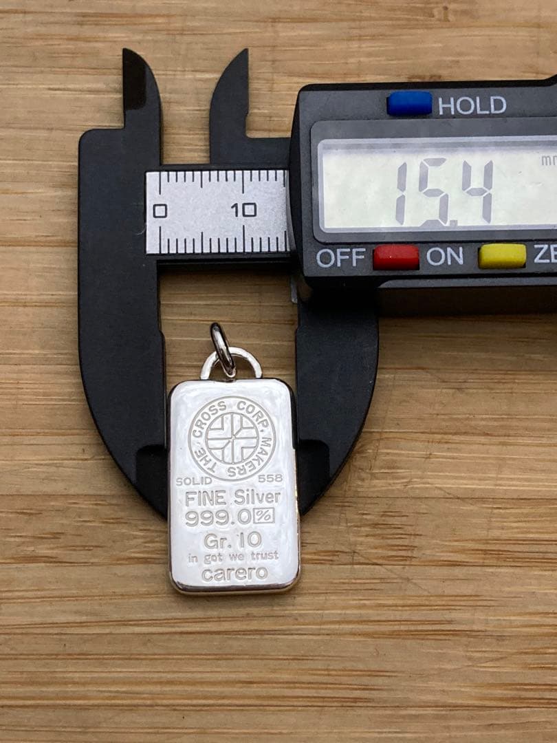 fine silver 999 インゴッド型 ペンダント シルバーバー 925