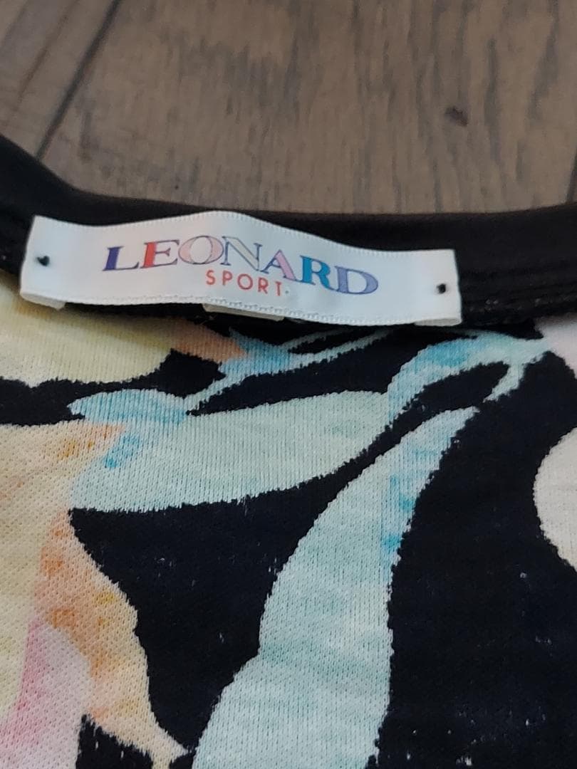 レオナールスポーツ Leonard Sport 総柄 半袖カットソー LL