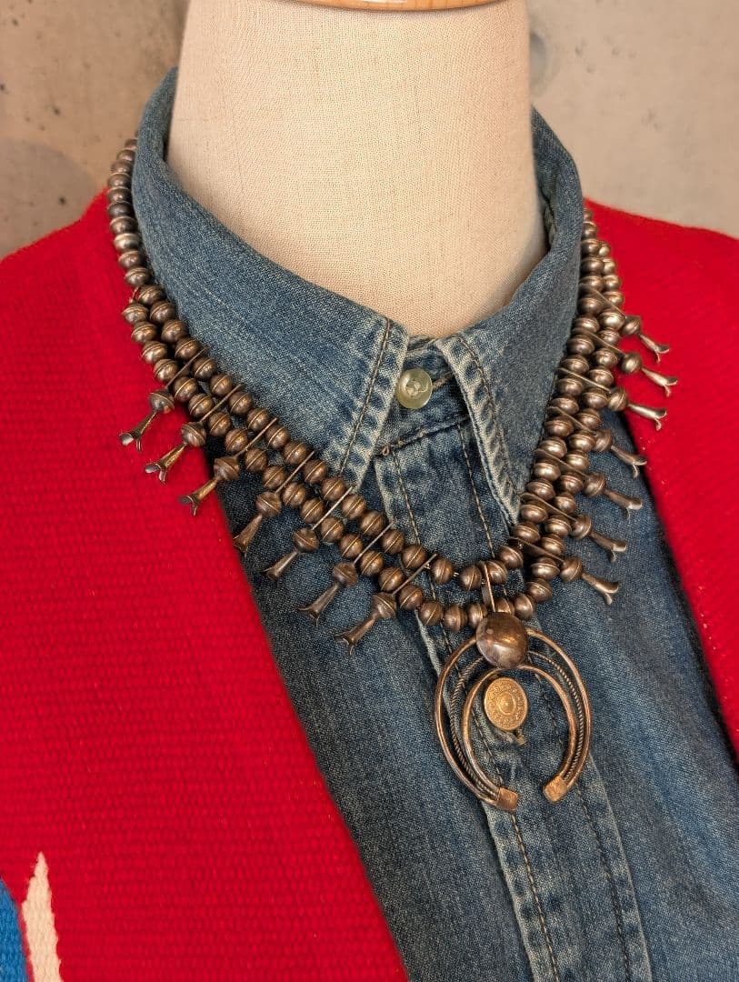 【残1点】Navajo ナバホ ナジャ スカッシュブロッサム 燻 PG刻印