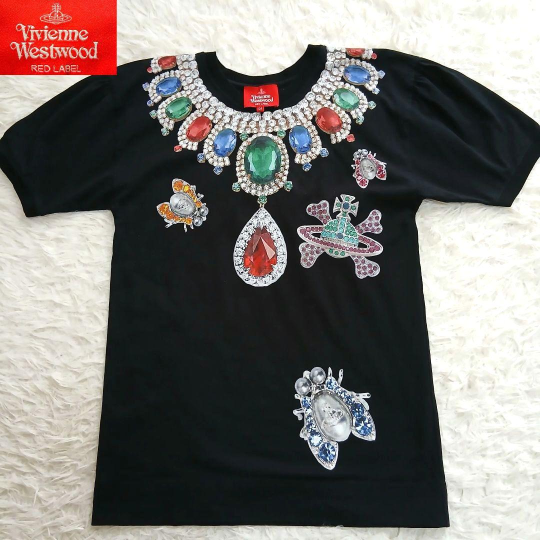 【美品】【Vivienne Westwood】ジュエリー プリント Tシャツ