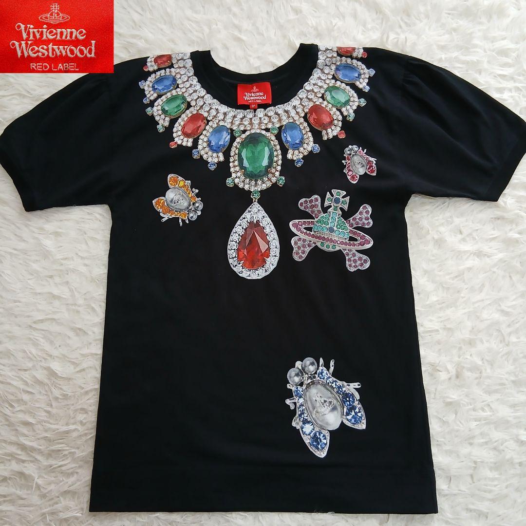 【美品】【Vivienne Westwood】ジュエリー プリント Tシャツ
