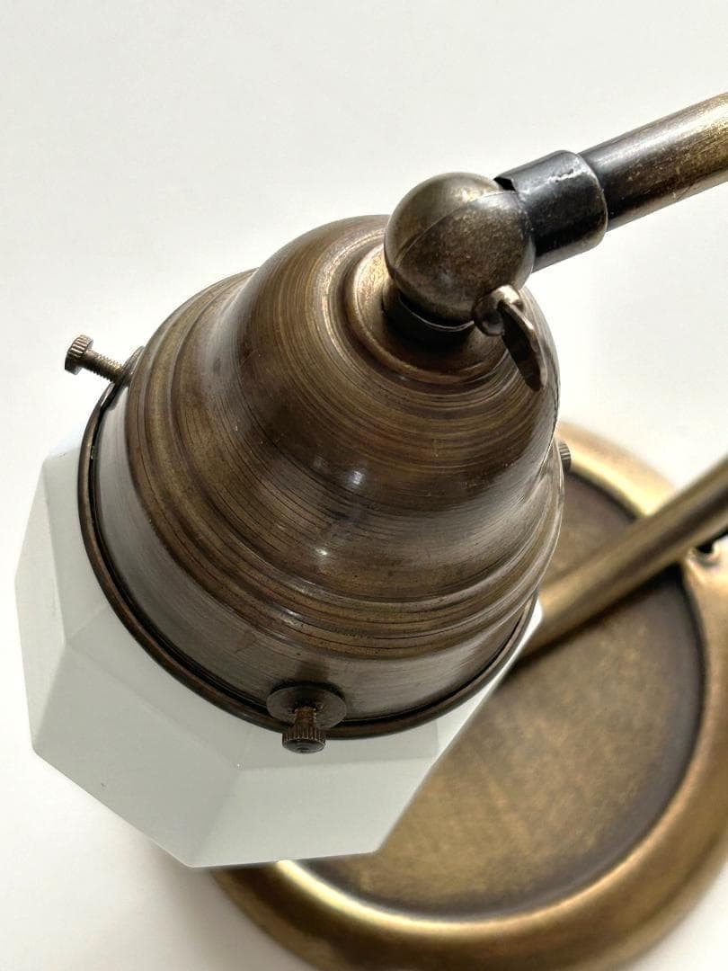 ランプ　照明　ミルクガラス　ヴィンテージ　レトロ　フランス