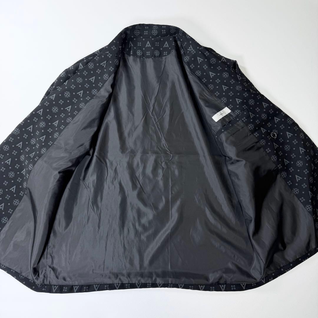 【美品・希少】ADRER アドラー モノグラム ダブルテーラードジャケット L