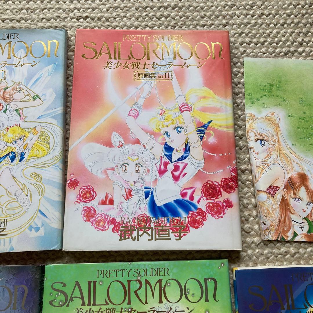 美少女戦士セーラームーン　原画集vol 1-5とおまけポスター
