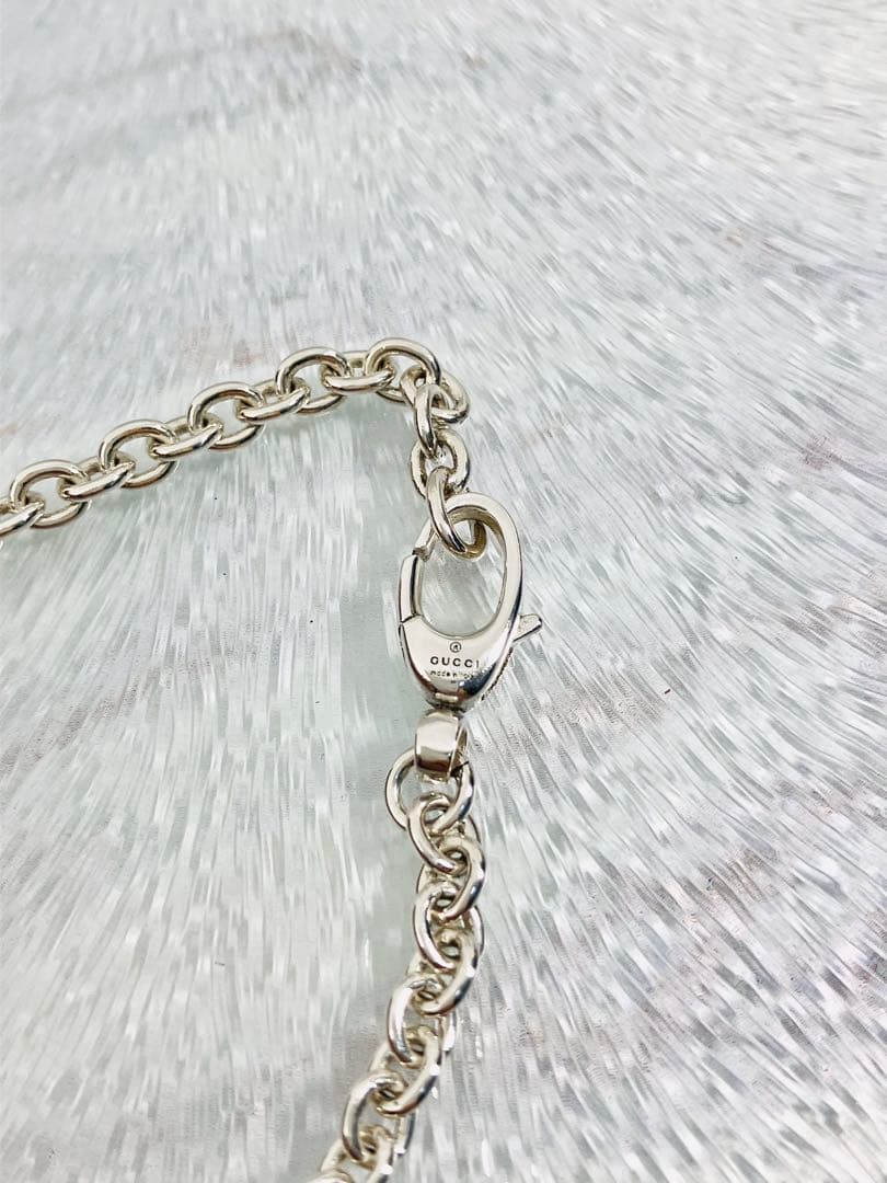 【超美品】GUCCI オーバルチェーン ネックレス 男女兼用 55cmタイプ