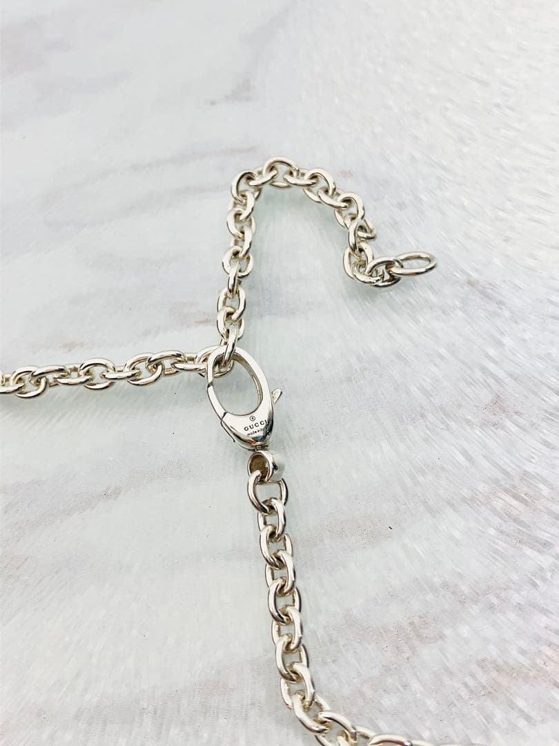【超美品】GUCCI オーバルチェーン ネックレス 男女兼用 55cmタイプ