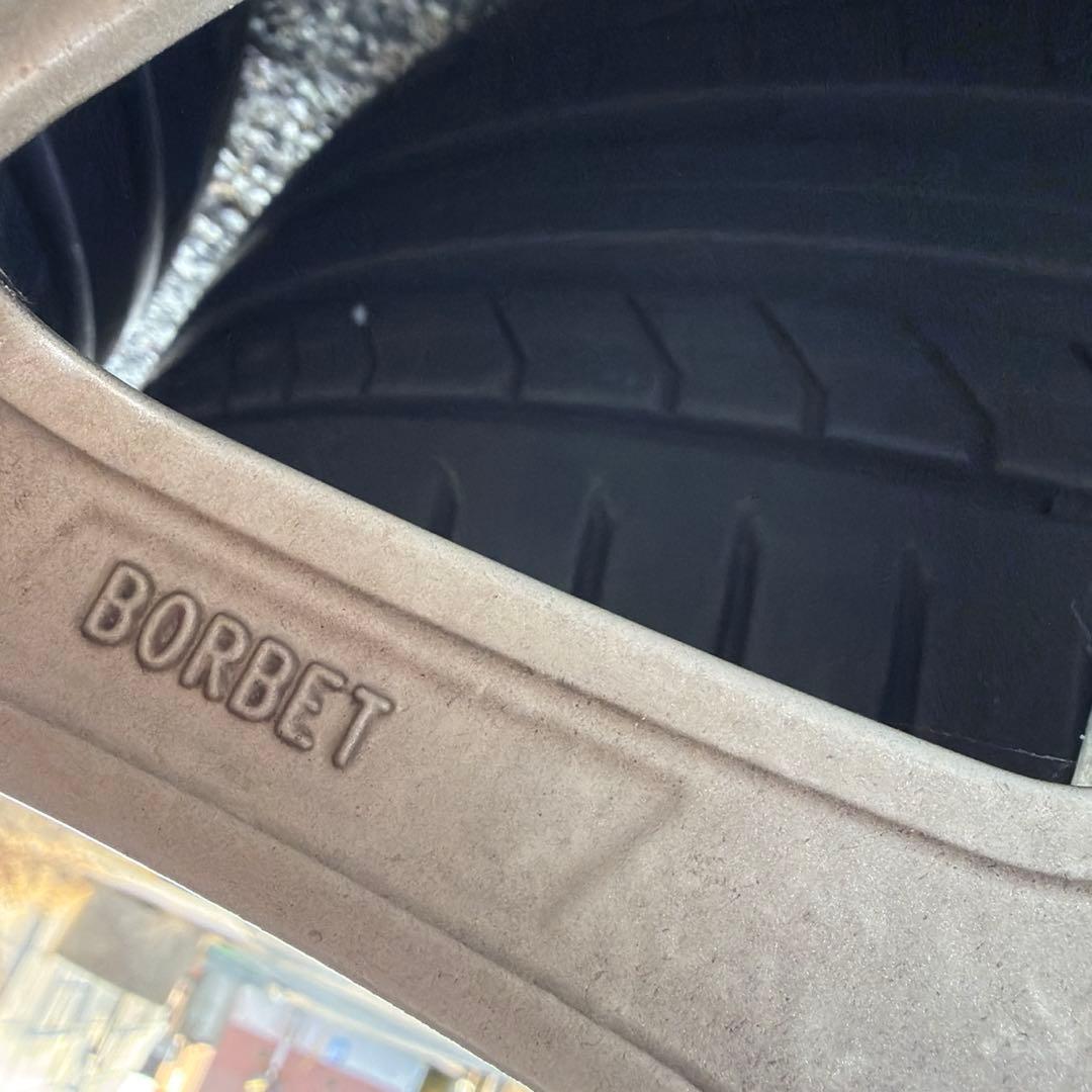 【美品】BORBET17インチ　225/45R17 バリ溝 4本倉庫保管