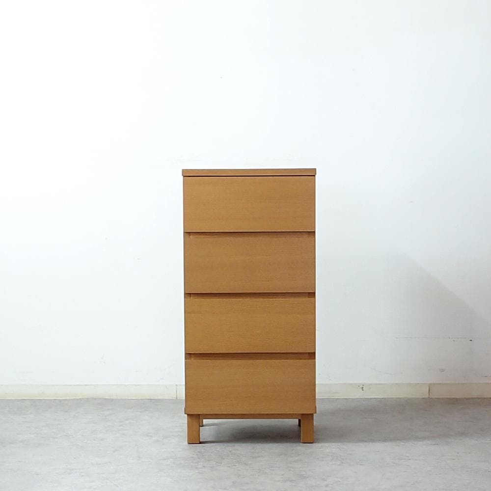 廃盤 無印良品/MUJI オーク材 チェスト 40cm ZR24633