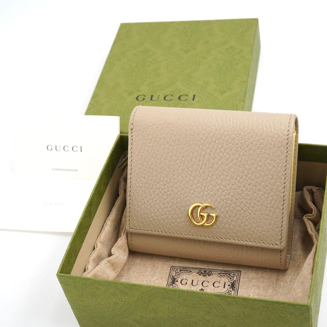 ✨新品未使用・箱付き✨　GUCCI ミニ財布　マーモント　GGロゴ　バイカラー
