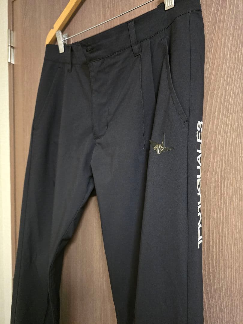 1PIU1UGUALE3 GOLF　ZIP SLACKS［BLACK］