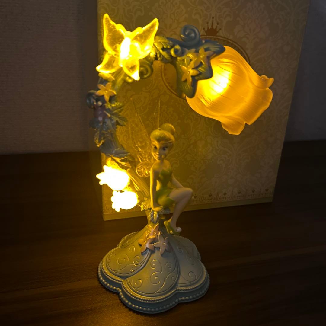ディズニー グッズ ティンカーベル オルゴール LEDライト 2点セット