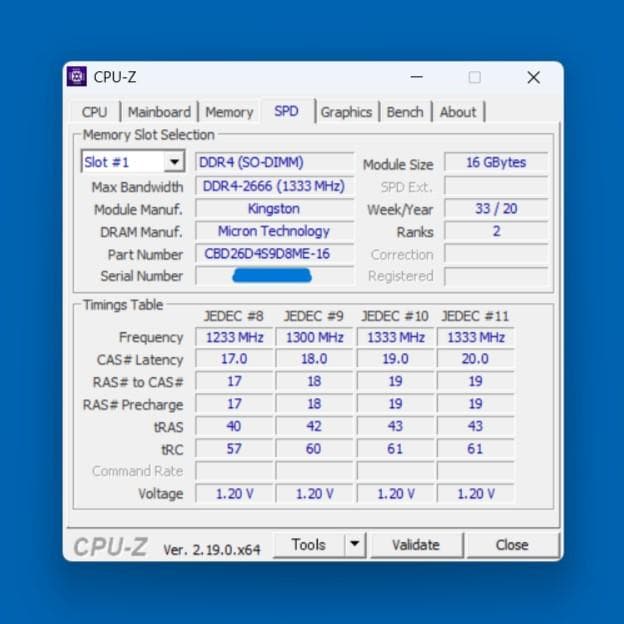 美品 DDR4 SODIMM 32GB(16GB×2) Kingston メモリ