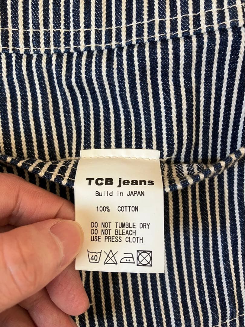 【希少】TCB jeans Foremen Vest Hickory 34