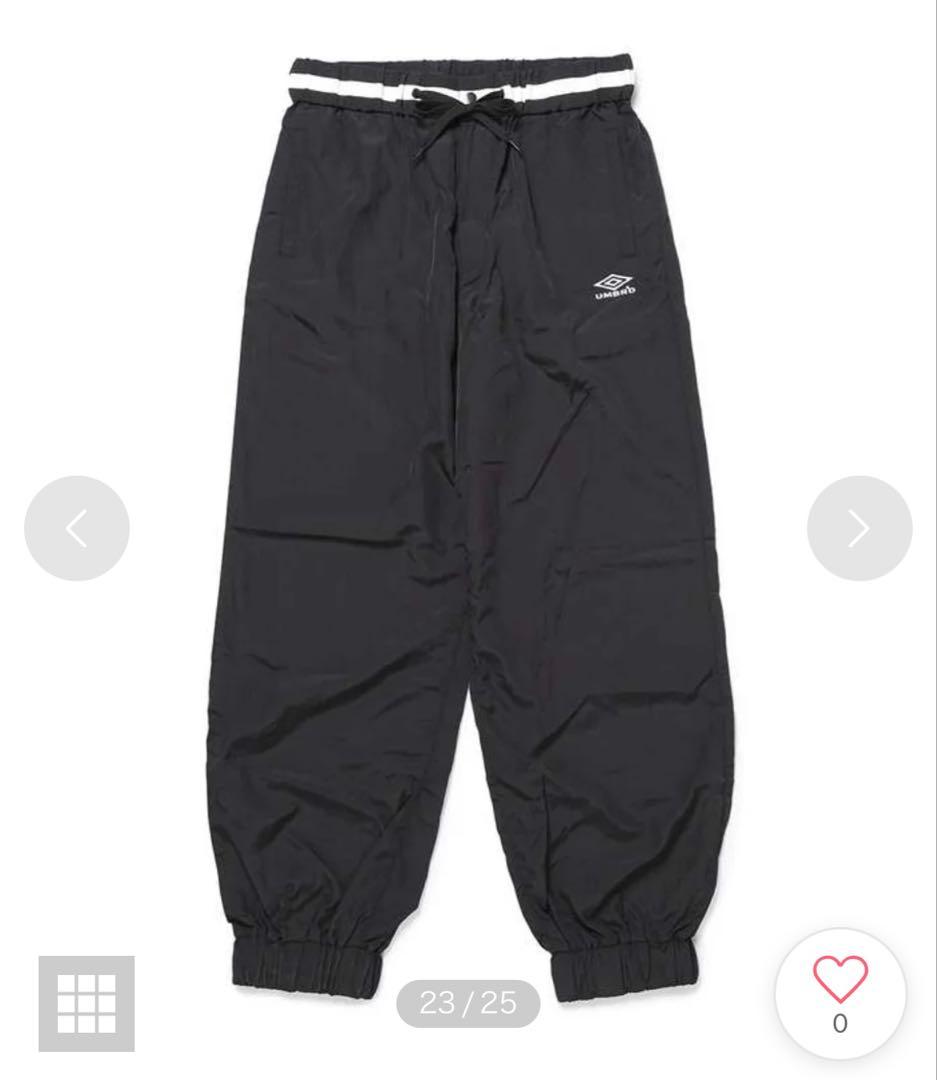 アンブロ ベルパー ムウトアール ナイロン トラックパンツ 黒 24SS 別注