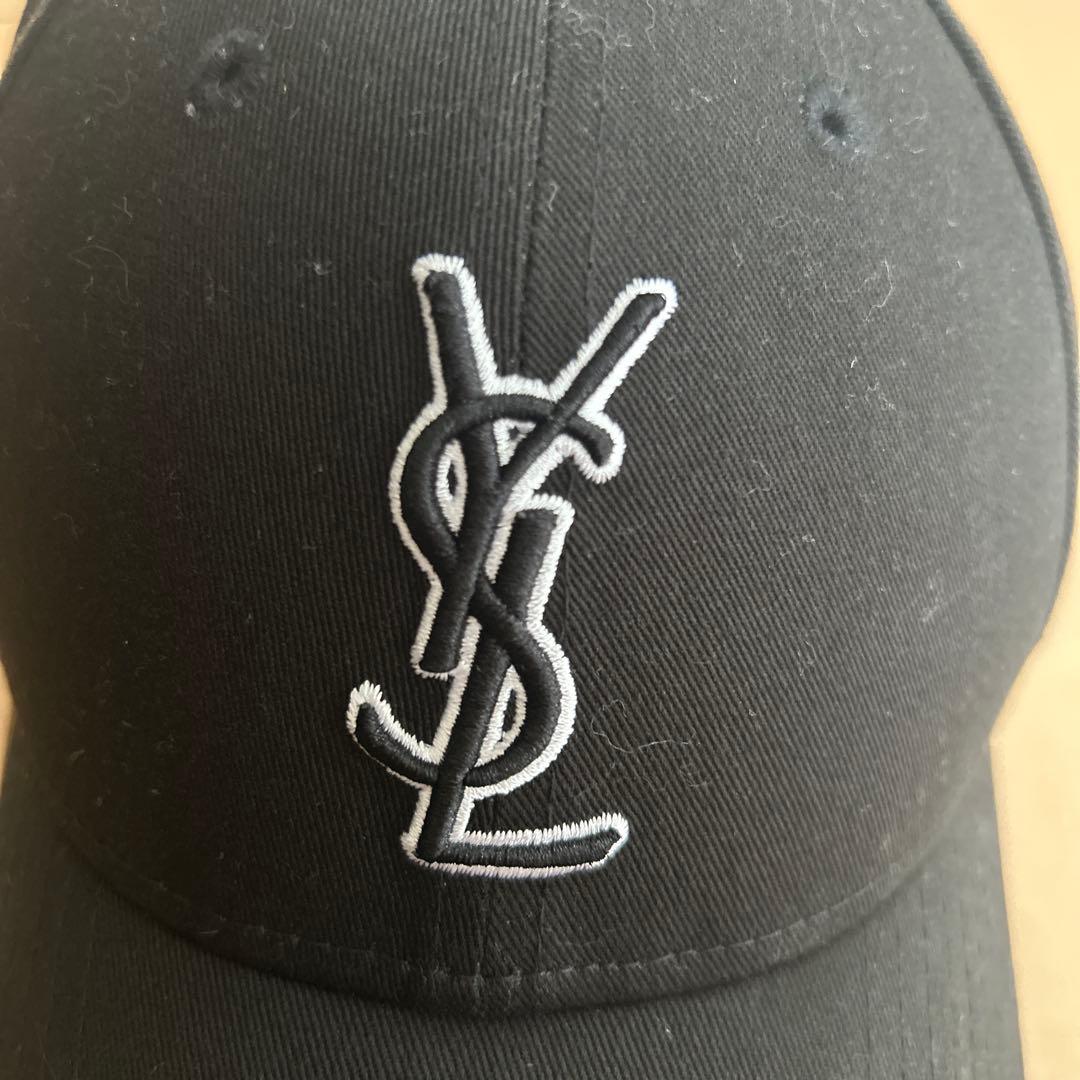 NEWERA×Saint Laurent キャップ(ブラック)