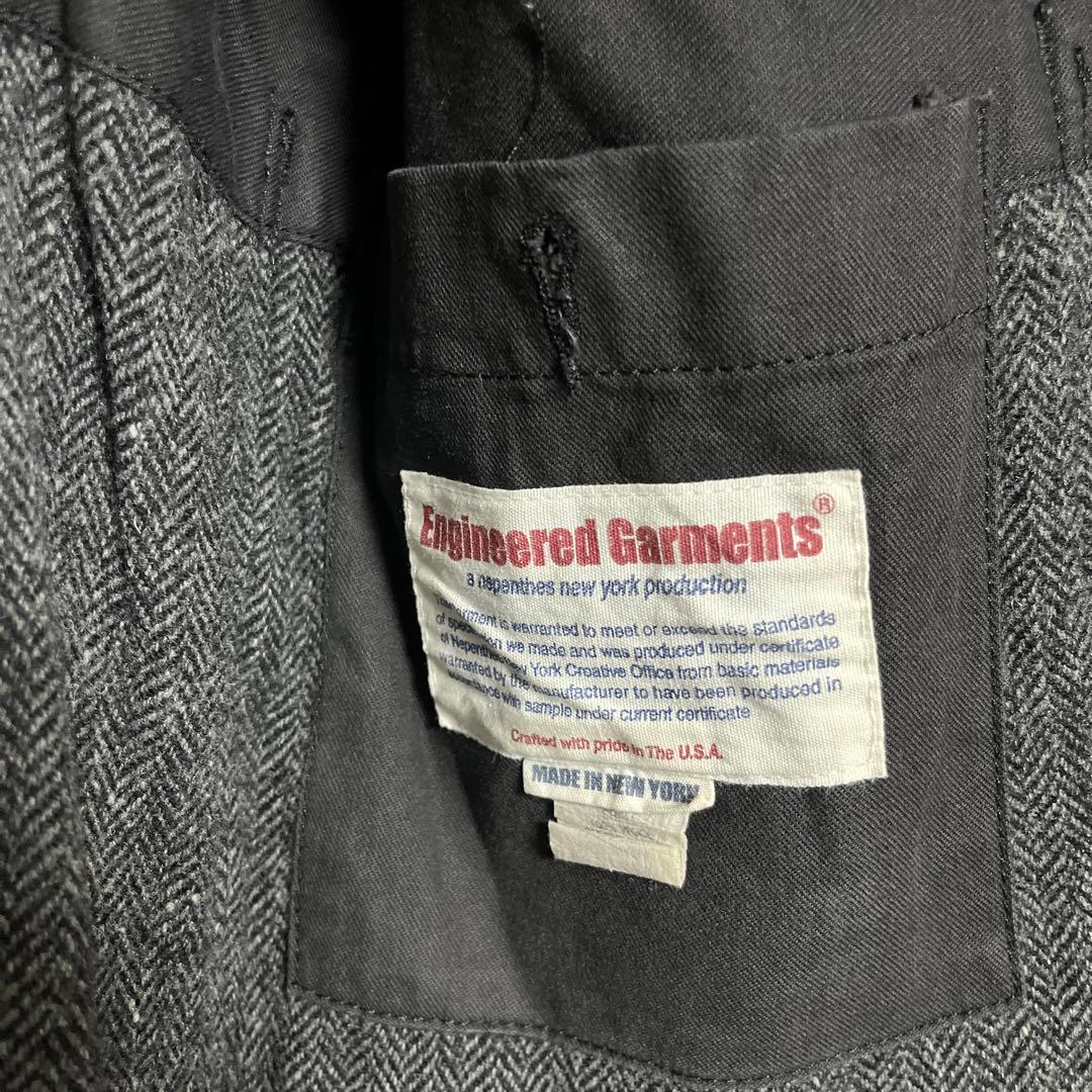 Engineered Garment ヘリンボーンピークドラペルベッドフォード