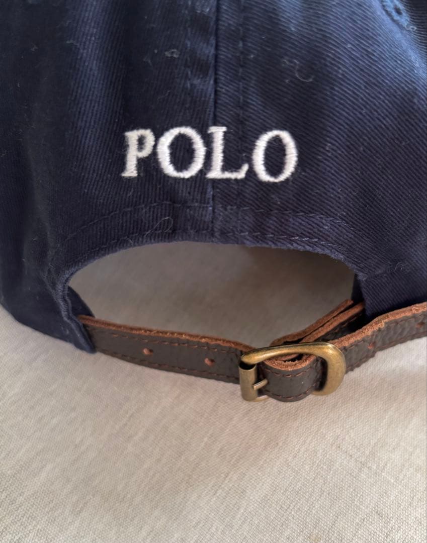 新品POLO Ralph Lauren キャップ ネイビー ポニー ロゴ刺繍