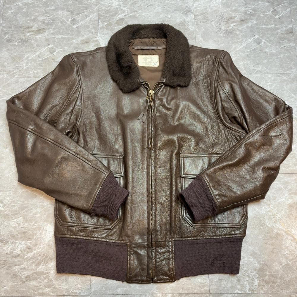70s 実物 米軍 G-1 レザーフライトジャケット 44 インペリアルアパレル
