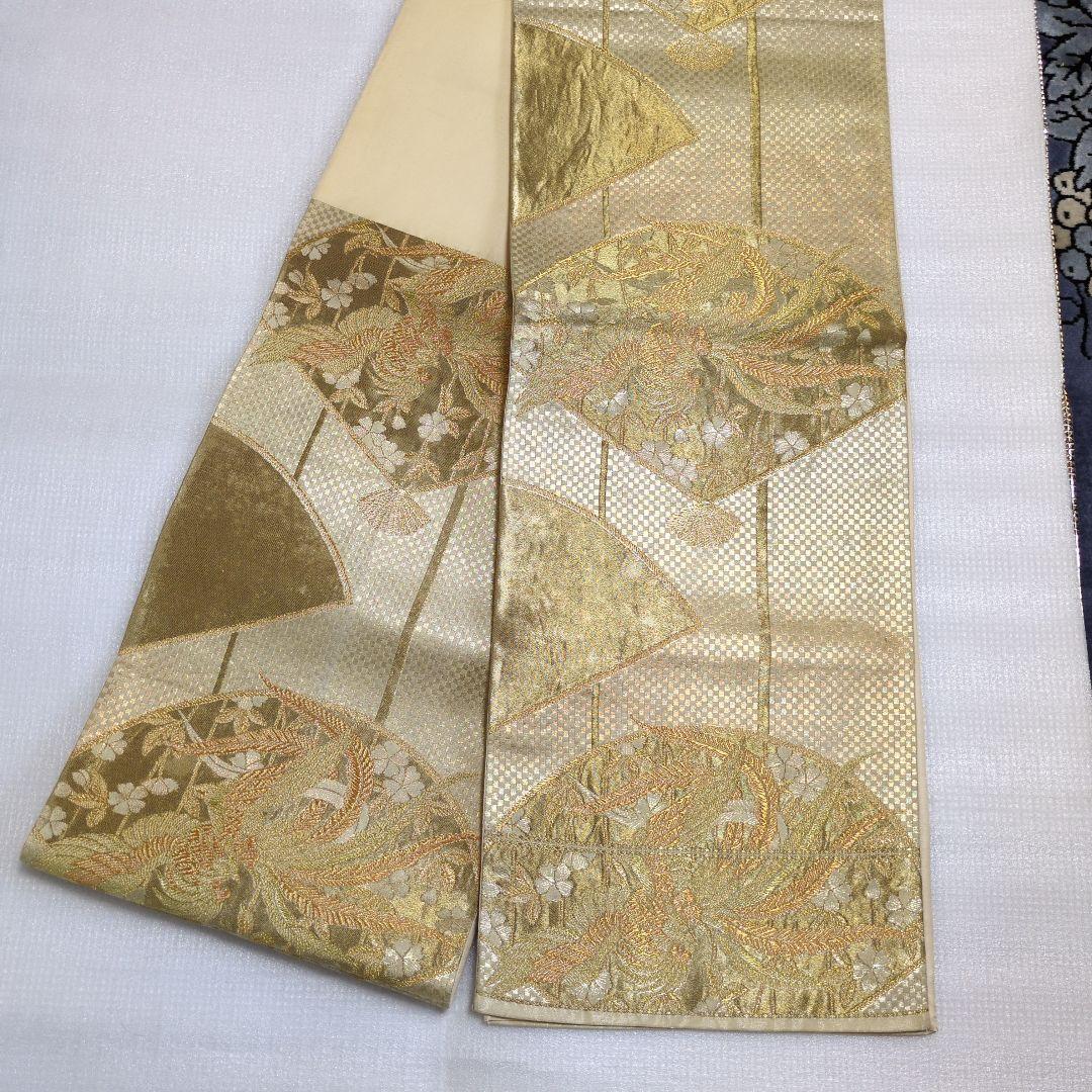 ✨50% OFF✨振袖 ピンク系 花柄 金色の帯長襦袢の3点セット